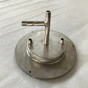 Multi thread titanium flange cover manufactured for OEM projects